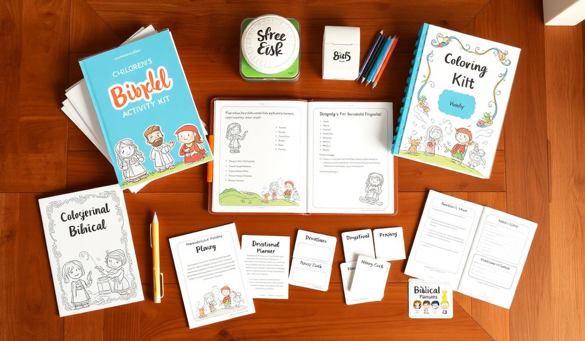 Conteúdo do kit aventuras bíblicas